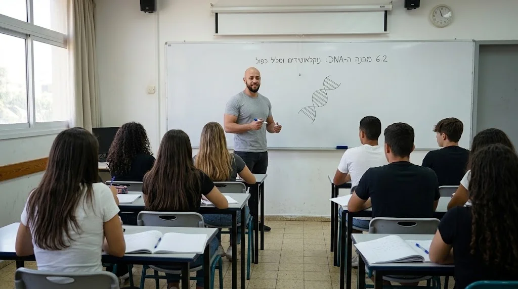 שיעור על מבנה ה-DNA בכיתה
